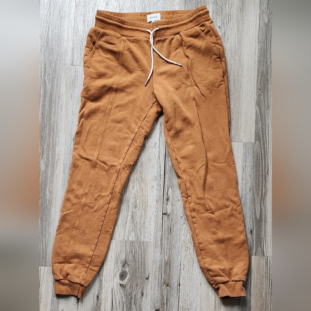 Mate the Label burnt orange sweatpants size M